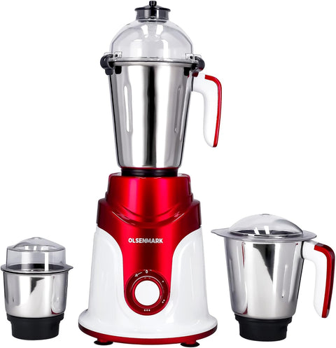 Olsenmark 3 In 1 Mixer Grinder with 20 cm Saucepan