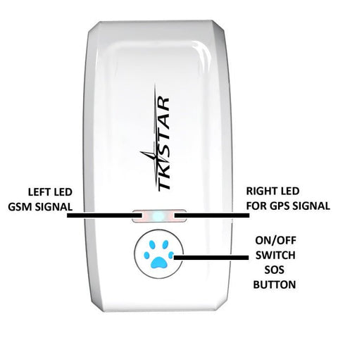 Cat GPS Tracker Locator Device for Pets(BLUE)